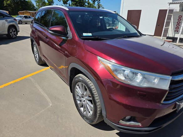 2014 Toyota Highlander III (XU50), красный, 2550000 рублей - вид 3