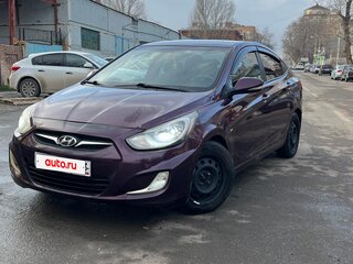 2011 Hyundai Solaris I, фиолетовый, 499999 рублей, вид 1