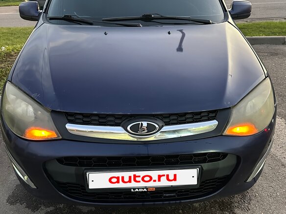 2013 Lada (ВАЗ) Kalina II, синий, 320000 рублей - вид 3