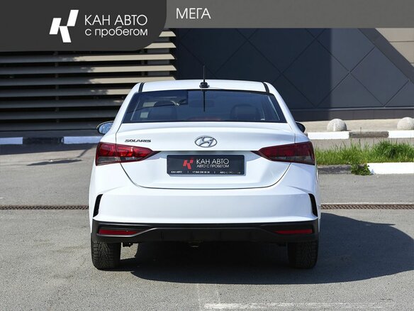 2021 Hyundai Solaris II Рестайлинг, белый, 1437000 рублей - вид 3