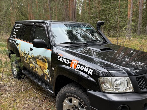2007 Nissan Patrol V (Y61) Рестайлинг, чёрный, 1870000 рублей - вид 1