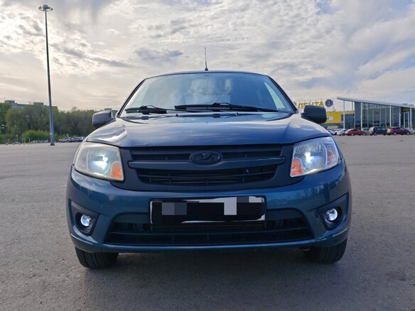 2015 Lada (ВАЗ) Granta I, синий, 300000 рублей - вид 1