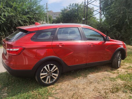 2021 Lada (ВАЗ) Vesta SW Cross I, красный, вид 3