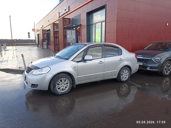2008 Suzuki SX4 I (Classic), серебристый, 650000 рублей - вид 3