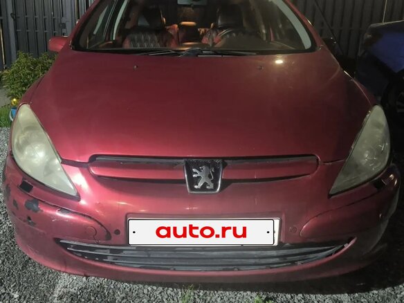 2002 Peugeot 307 I, красный, 230000 рублей - вид 1