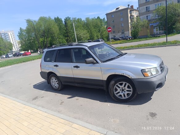 2002 Subaru Forester II, серебристый, 350000 рублей - вид 5
