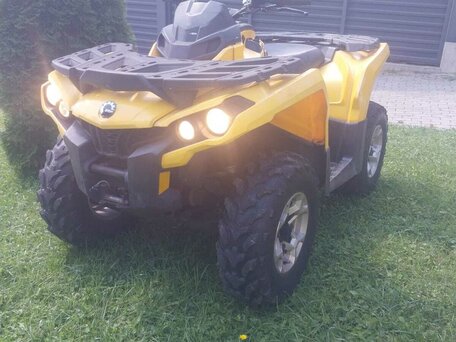 2013 BRP Can-Am Outlander 500, жёлтый, 800000 рублей, вид 5