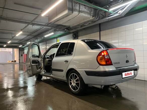 2003 Renault Symbol I Рестайлинг, серый, 300000 рублей - вид 6