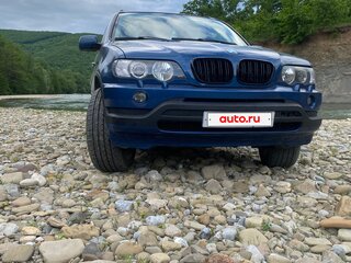 2003 BMW X5 3.0i I (E53) Рестайлинг, синий, 1150000 рублей, вид 2