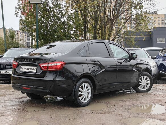 2019 Lada (ВАЗ) Vesta I, чёрный, 779000 рублей - вид 8