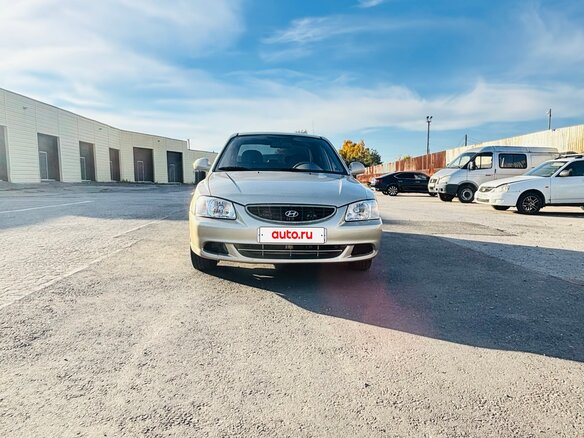2007 Hyundai Accent ТагАЗ II, золотистый, 350000 рублей