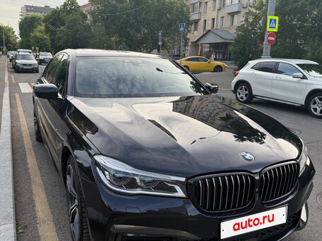 2018 BMW 7 серии 750d xDrive VI (G11/G12), чёрный, 4350000 рублей, вид 2