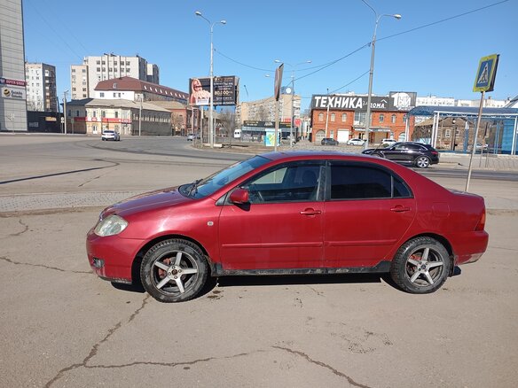 2005 Toyota Corolla IX (E120, E130) Рестайлинг, красный, 370000 рублей - вид 3