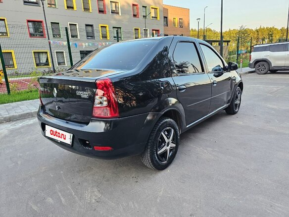 2011 Renault Logan I Рестайлинг, чёрный - вид 4