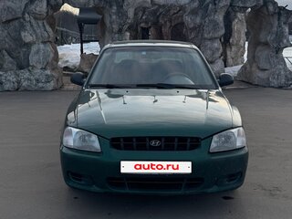 2003 Hyundai Accent ТагАЗ II, зелёный, 300000 рублей, вид 2