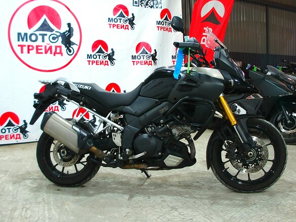 2016 Suzuki V-Strom 1000, чёрный, 750000 рублей - вид 1