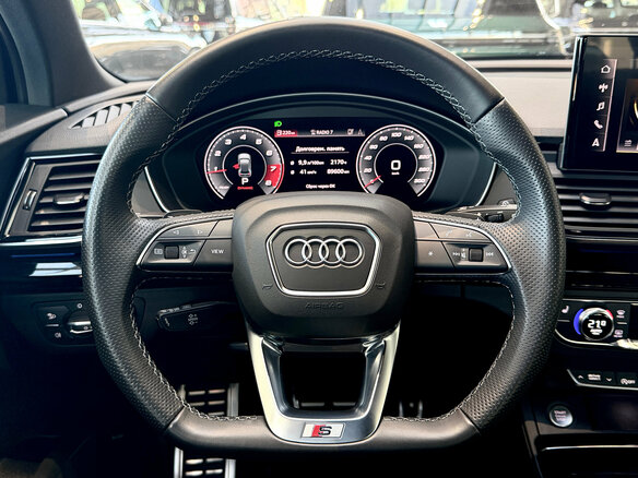 2021 Audi Q5 45 TFSI II (FY) Рестайлинг, синий - вид 18