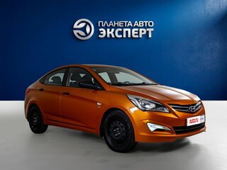 2014 Hyundai Solaris I Рестайлинг, оранжевый, 900000 рублей, вид 3