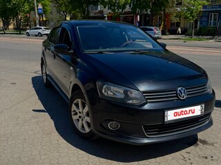 2013 Volkswagen Polo V, чёрный, 850000 рублей, вид 3