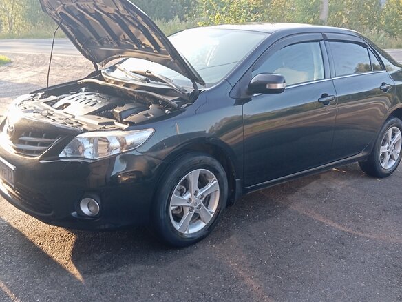 2012 Toyota Corolla X (E140, E150) Рестайлинг, чёрный, 1200000 рублей - вид 5