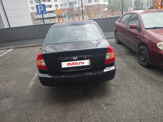 2006 Hyundai Accent ТагАЗ II, чёрный, 429000 рублей, вид 4