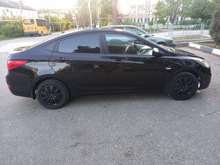 2012 Hyundai Solaris I, чёрный, 599000 рублей, вид 4