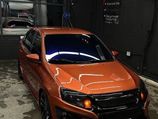 2015 Lada (ВАЗ) Granta Sport I, оранжевый, 875000 рублей, вид 5