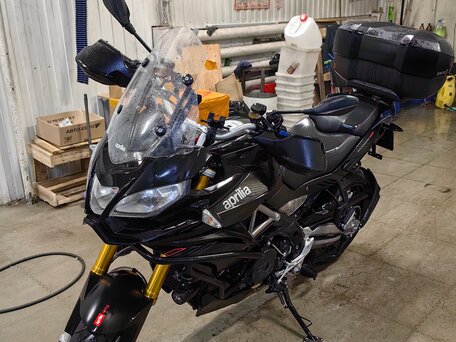 2015 Aprilia ETV 1200 Caponord, чёрный, 850000 рублей, вид 3