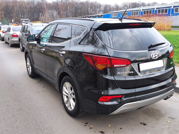 2016 Hyundai Santa Fe III Рестайлинг, чёрный, 2430000 рублей - вид 6