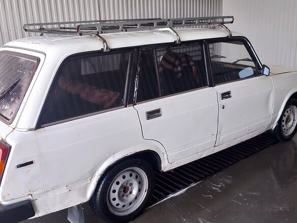 2003 Lada (ВАЗ) 2104 4-speed, белый, 160000 рублей - вид 8