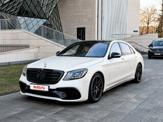 2017 Mercedes-Benz S-Класс AMG 63 AMG Long III (W222, C217) Рестайлинг, белый, 6290000 рублей, вид 1