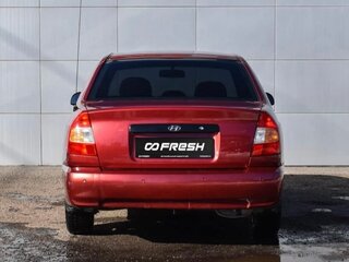2006 Hyundai Accent ТагАЗ II, красный, 469000 рублей, вид 4