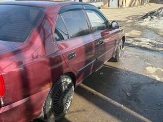 2008 Hyundai Accent ТагАЗ II, красный, 405000 рублей, вид 2