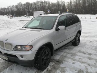 2005 BMW X5 3.0i I (E53) Рестайлинг, серебристый, 1100000 рублей, вид 2