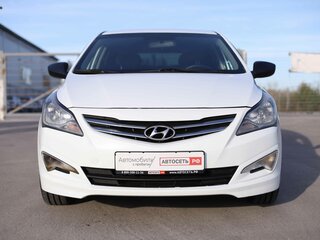 2014 Hyundai Solaris I Рестайлинг, белый, 727059 рублей, вид 2