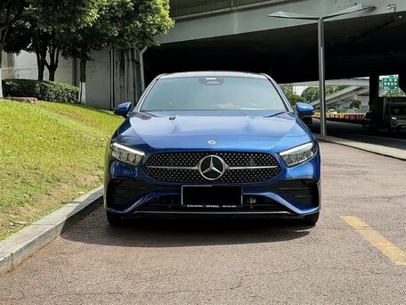 2023 Mercedes-Benz A-Класс 180 Long IV (W177) Рестайлинг, синий, 2100012 рублей, вид 2