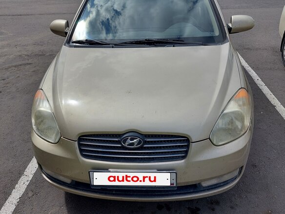 2008 Hyundai Accent III, жёлтый, 800000 рублей - вид 1