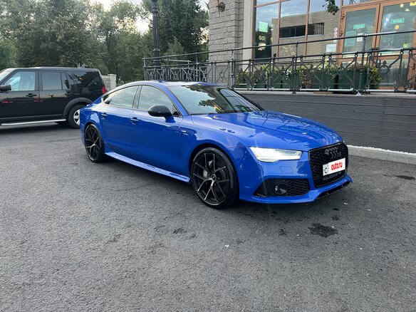 2015 Audi A7 I (4G) Рестайлинг, синий, 4600000 рублей - вид 15