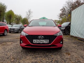 2020 Hyundai Solaris II Рестайлинг, красный, 1257000 рублей, вид 2