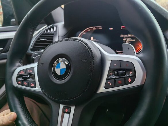 2019 BMW X3 20d xDrive III (G01), синий, 4800000 рублей - вид 13