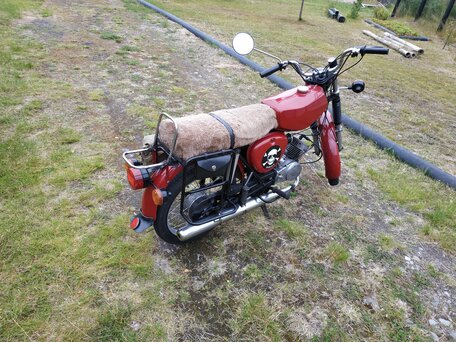 1978 Simson S51, пурпурный, 130000 рублей, вид 5
