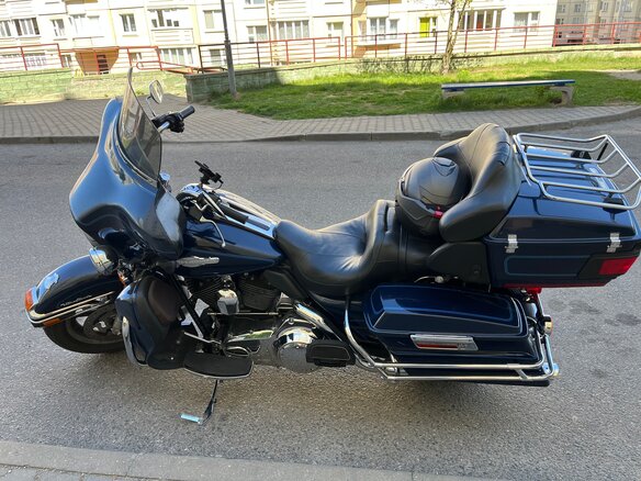 2008 Harley-Davidson Electra Glide, синий, 730000 рублей - вид 1