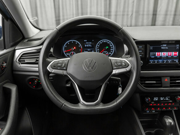 2021 Volkswagen Polo VI, синий, 1560000 рублей - вид 8