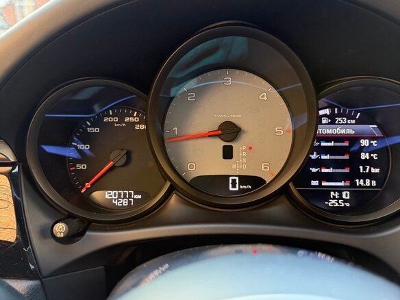 2017 Porsche Macan S Diesel I, синий, 3960000 рублей - вид 6