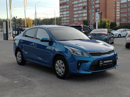 2017 Kia Rio IV, синий, 1142876 рублей, вид 3