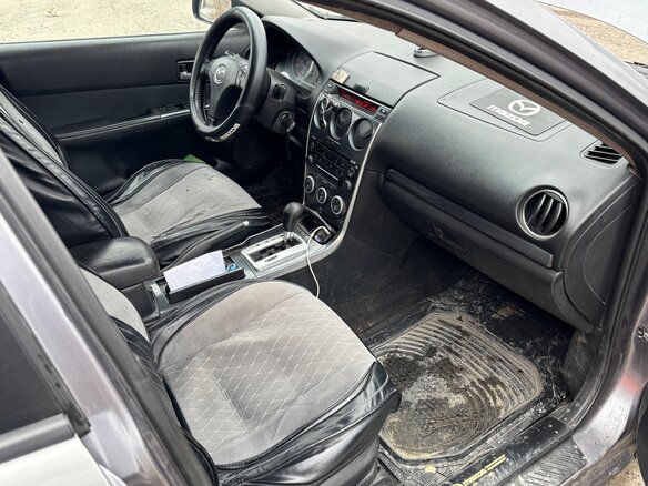 2006 Mazda 6 I (GG) Рестайлинг, серый, 350000 рублей - вид 5