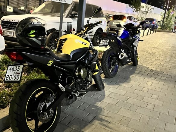 2009 Yamaha XJ600, жёлтый, 450000 рублей - вид 6