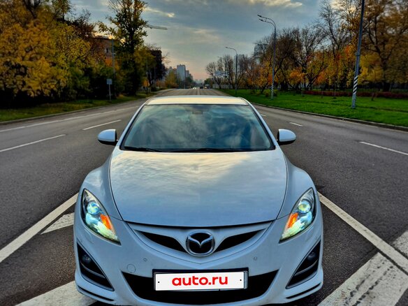 2011 Mazda 6 II (GH) Рестайлинг, белый, 1300000 рублей - вид 3