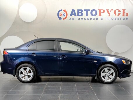 2014 Mitsubishi Lancer X Рестайлинг, синий, 877000 рублей, вид 5