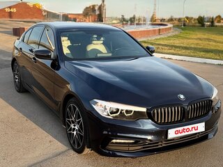 2018 BMW 5 серии 520i VII (G30/G31/G38), синий, 2400000 рублей, вид 2
